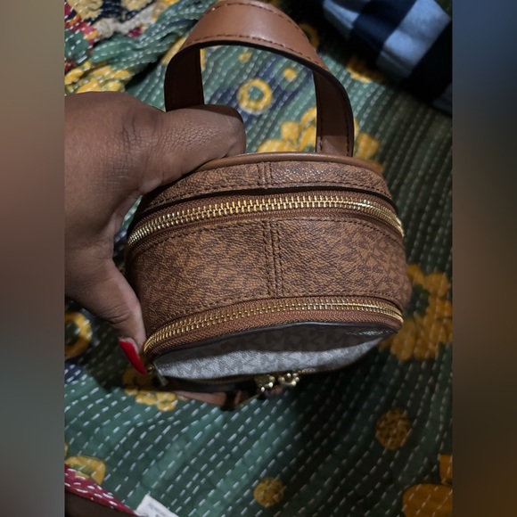 Michael Kors small Brown and Tan Women's Backpack - Picture 7 of 10